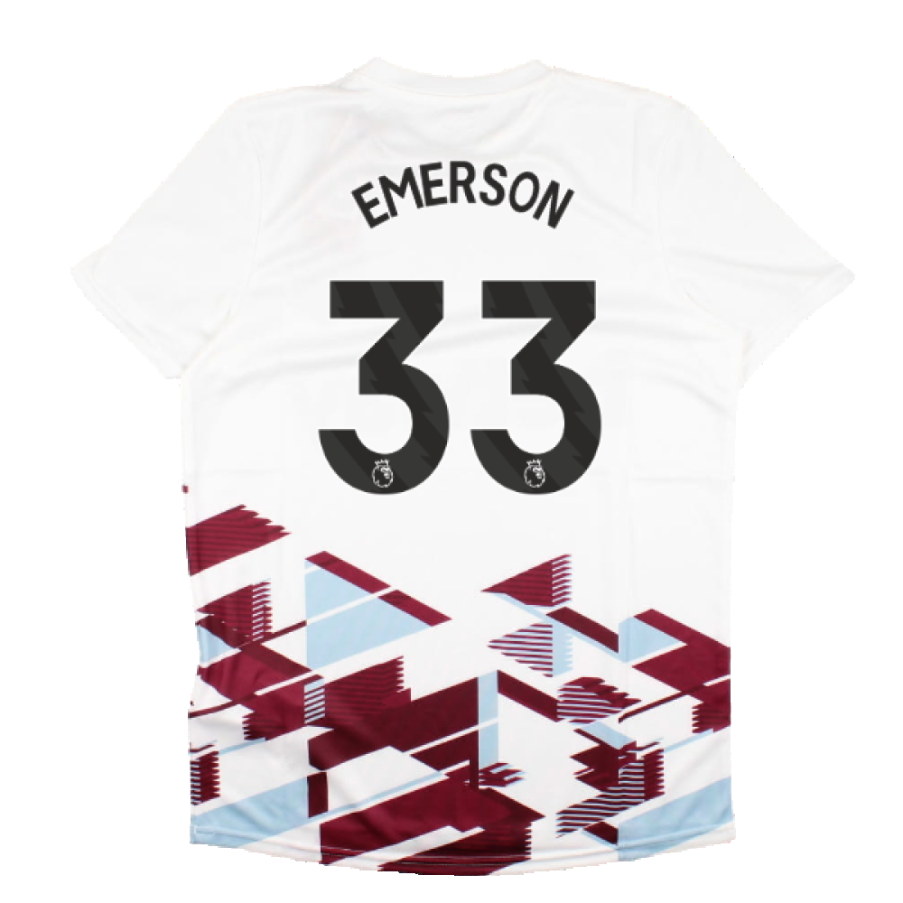 2023-2024 West Ham Warm Up Jersey (White) (EMERSON 33)