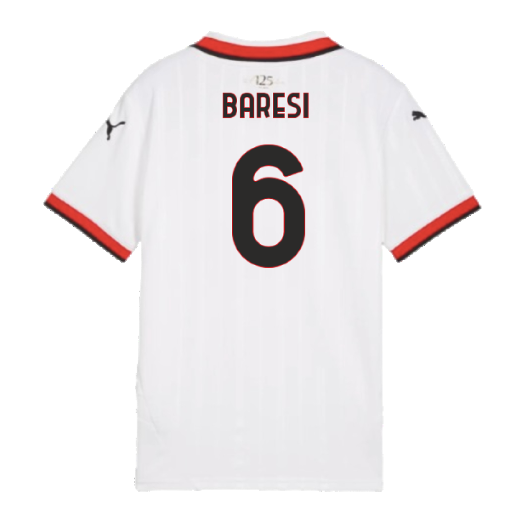 2024-2025 AC Milan Away Shirt (Kids) (Baresi 6)