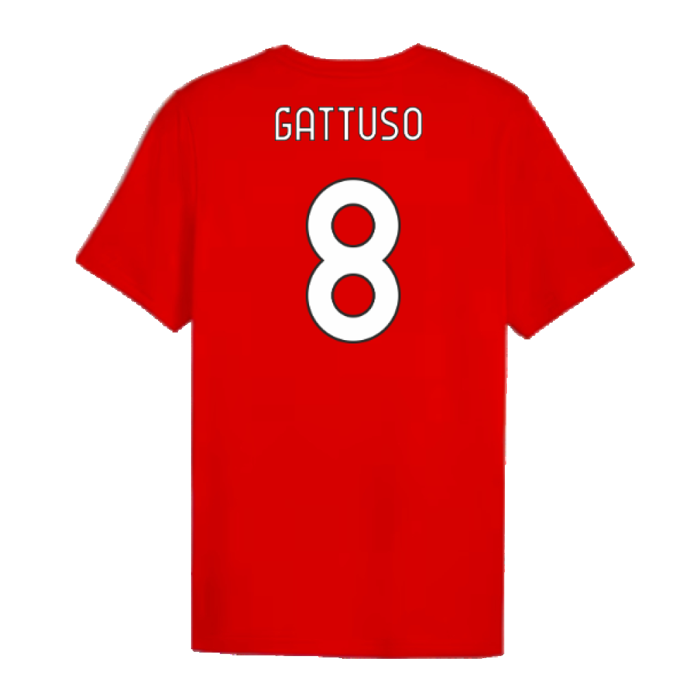 2024-2025 AC Milan ftblCulture Tee (Red) (Gattuso 8)