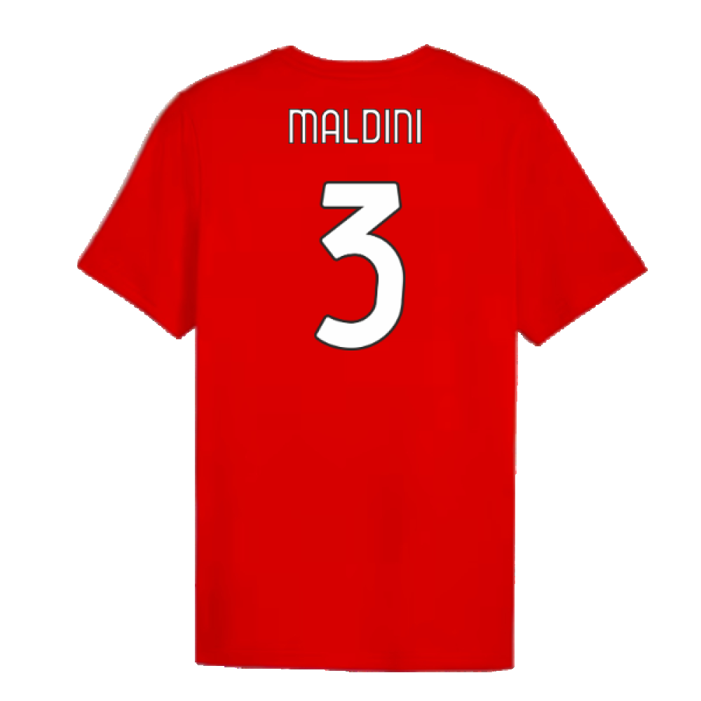 2024-2025 AC Milan ftblCulture Tee (Red) (Maldini 3)