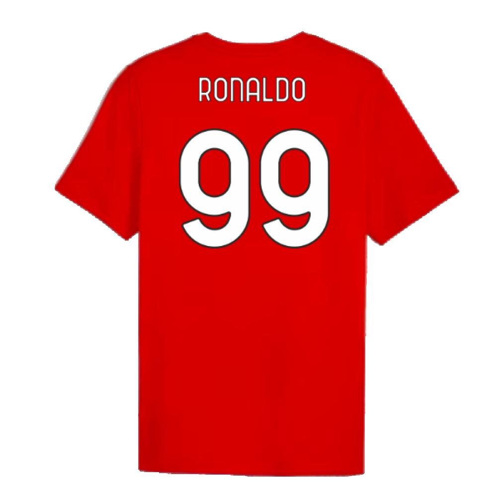 2024-2025 AC Milan ftblCulture Tee (Red) (Ronaldo 99)