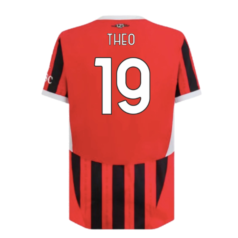 2024-2025 AC Milan Home Authentic Shirt (Theo 19)