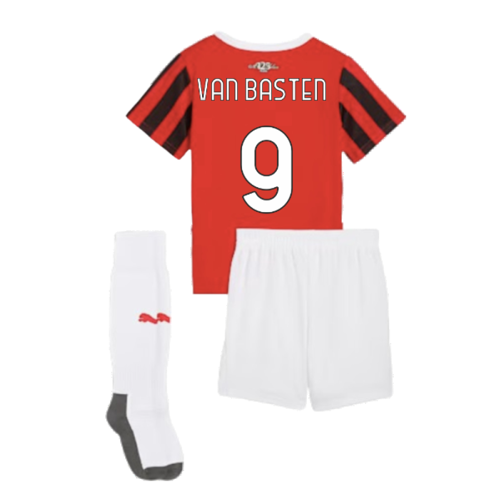 2024-2025 AC Milan Home Mini Kit (Van Basten 9)