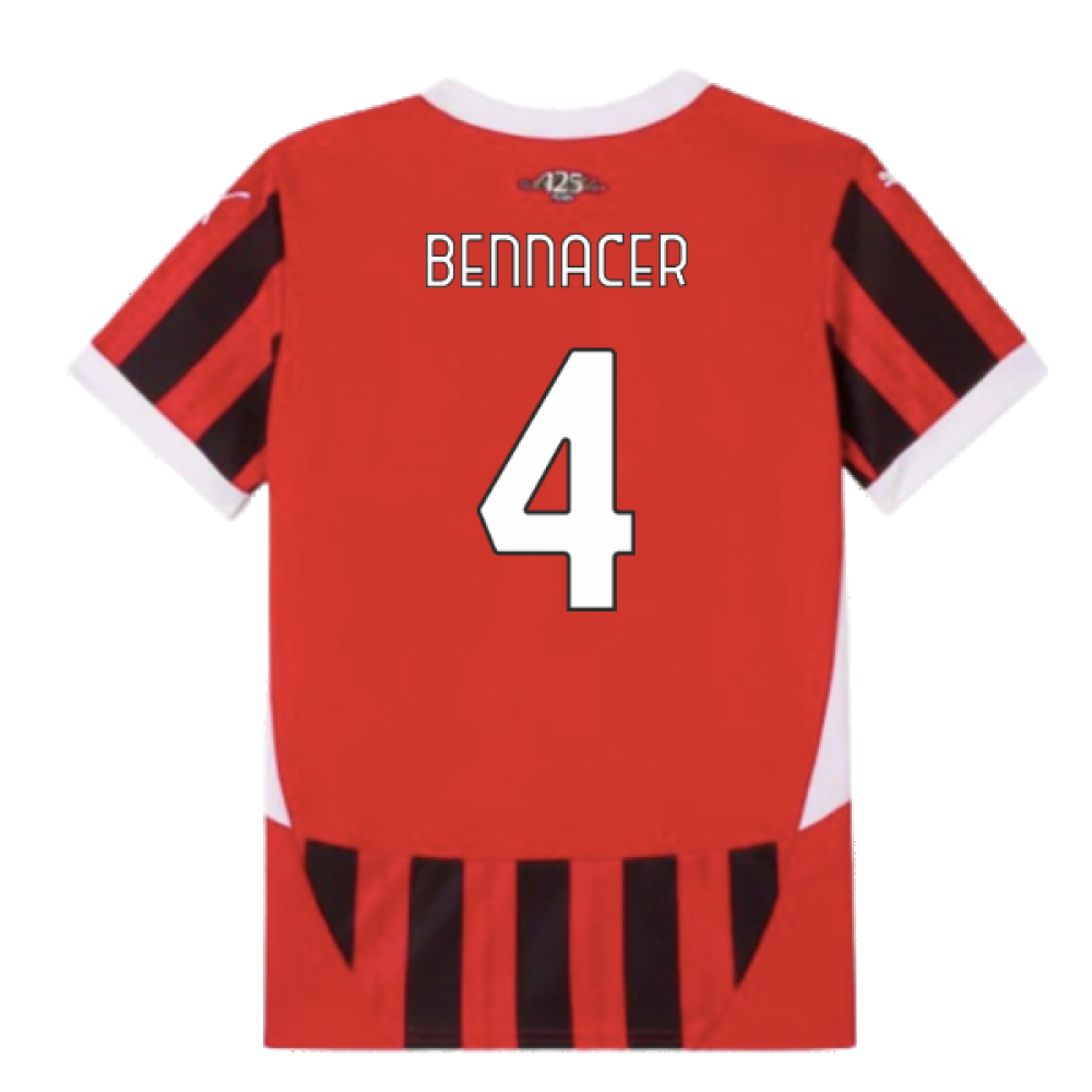 2024-2025 AC Milan Home Shirt (Kids) (Bennacer 4)