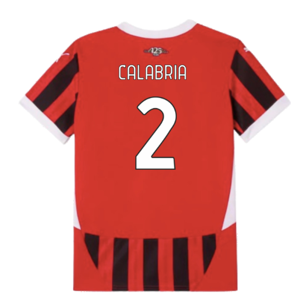 2024-2025 AC Milan Home Shirt (Kids) (Calabria 2)