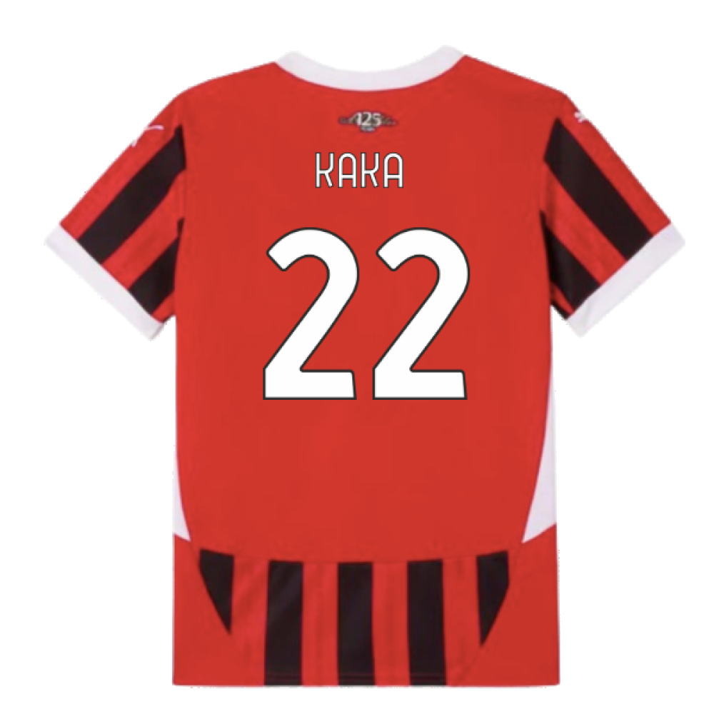 2024-2025 AC Milan Home Shirt (Kids) (Kaka 22)