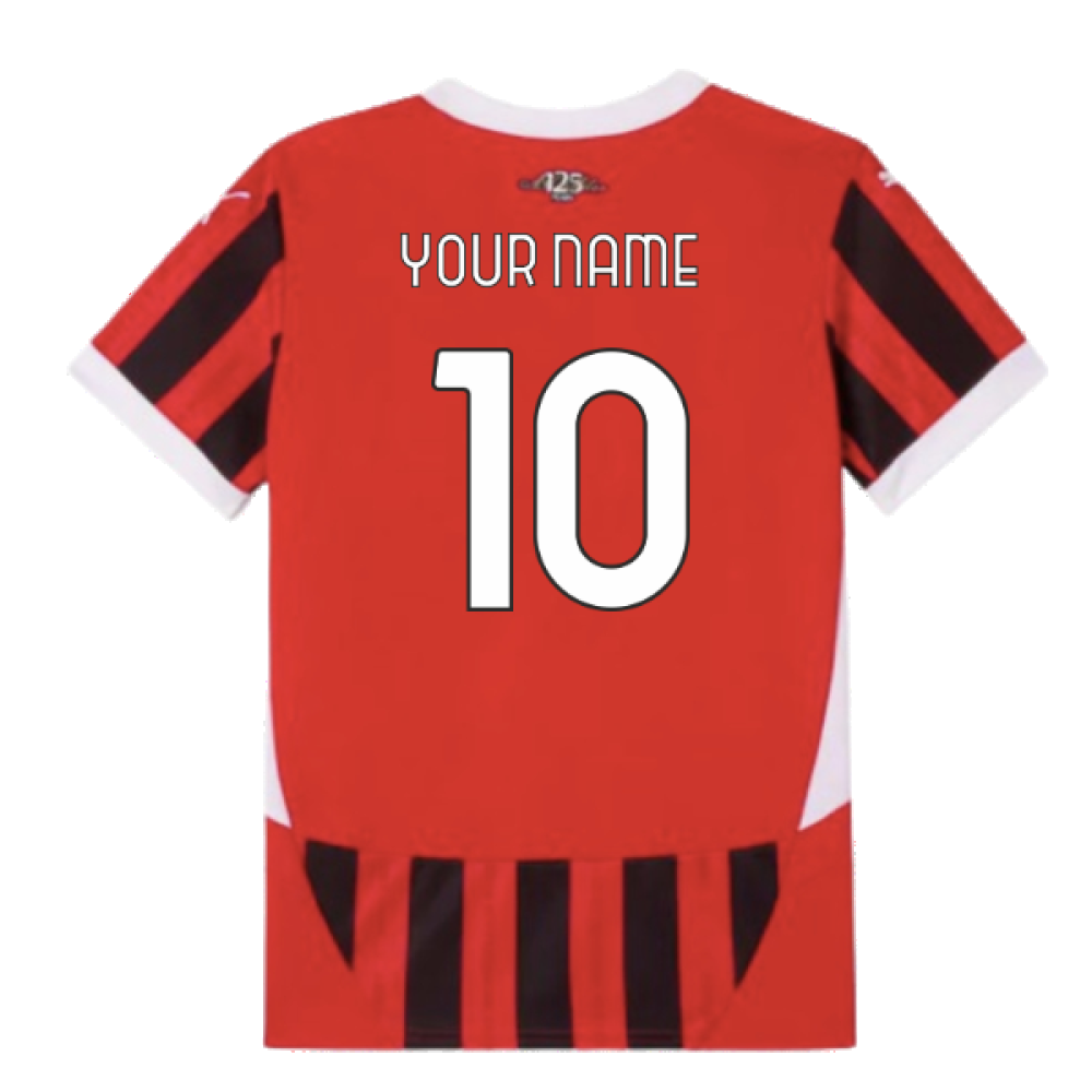 2024-2025 AC Milan Home Shirt (Kids) (Your Name)