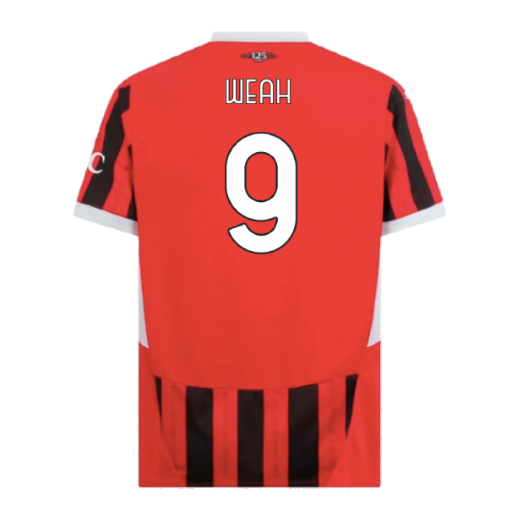 2024-2025 AC Milan Home Shirt (Weah 9)