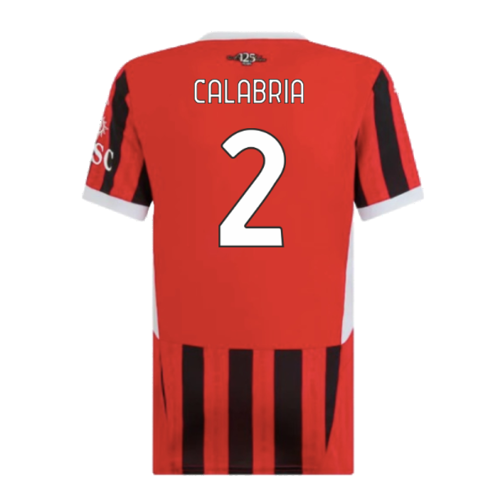 2024-2025 AC Milan Home Shirt (Womens) (Calabria 2)