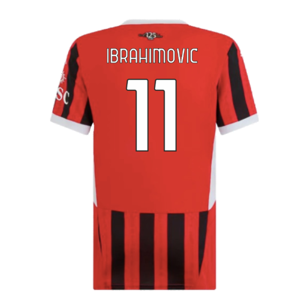 2024-2025 AC Milan Home Shirt (Womens) (Ibrahimovic 11)