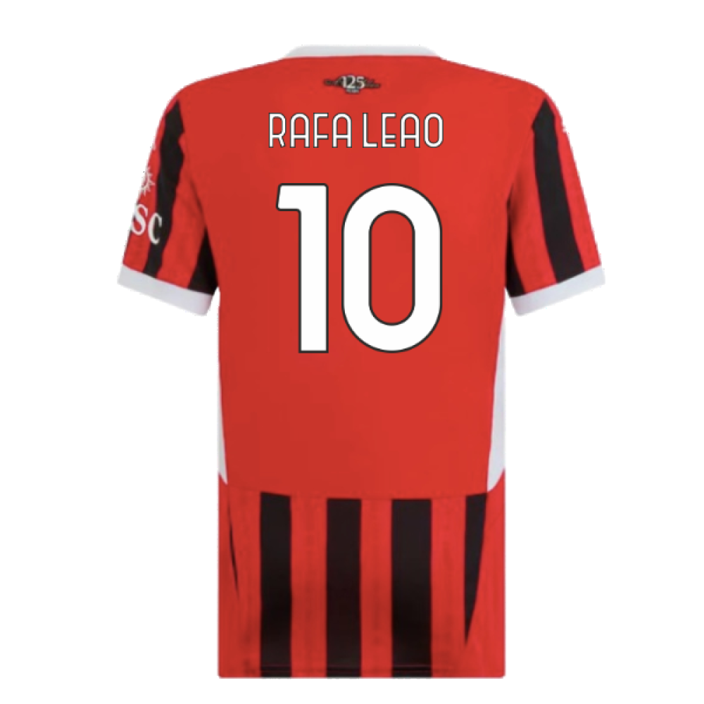 2024-2025 AC Milan Home Shirt (Womens) (Rafa Leao 10)