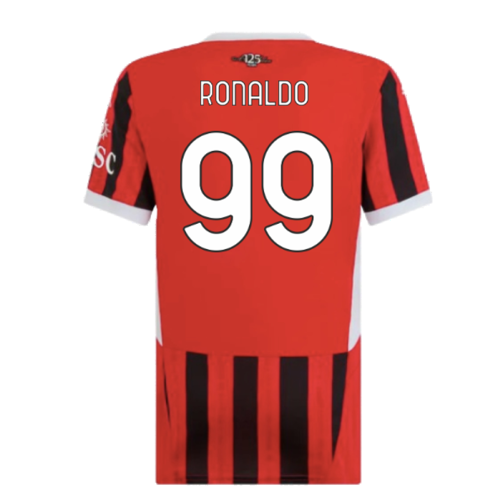 2024-2025 AC Milan Home Shirt (Womens) (Ronaldo 99)