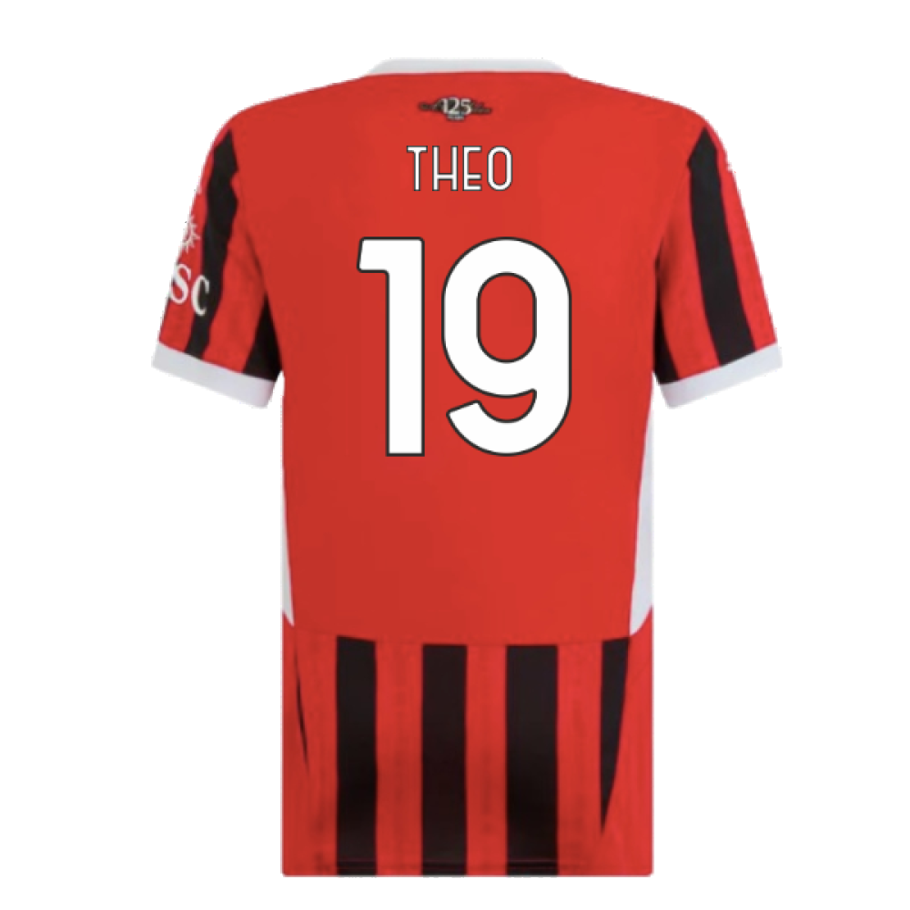 2024-2025 AC Milan Home Shirt (Womens) (Theo 19)