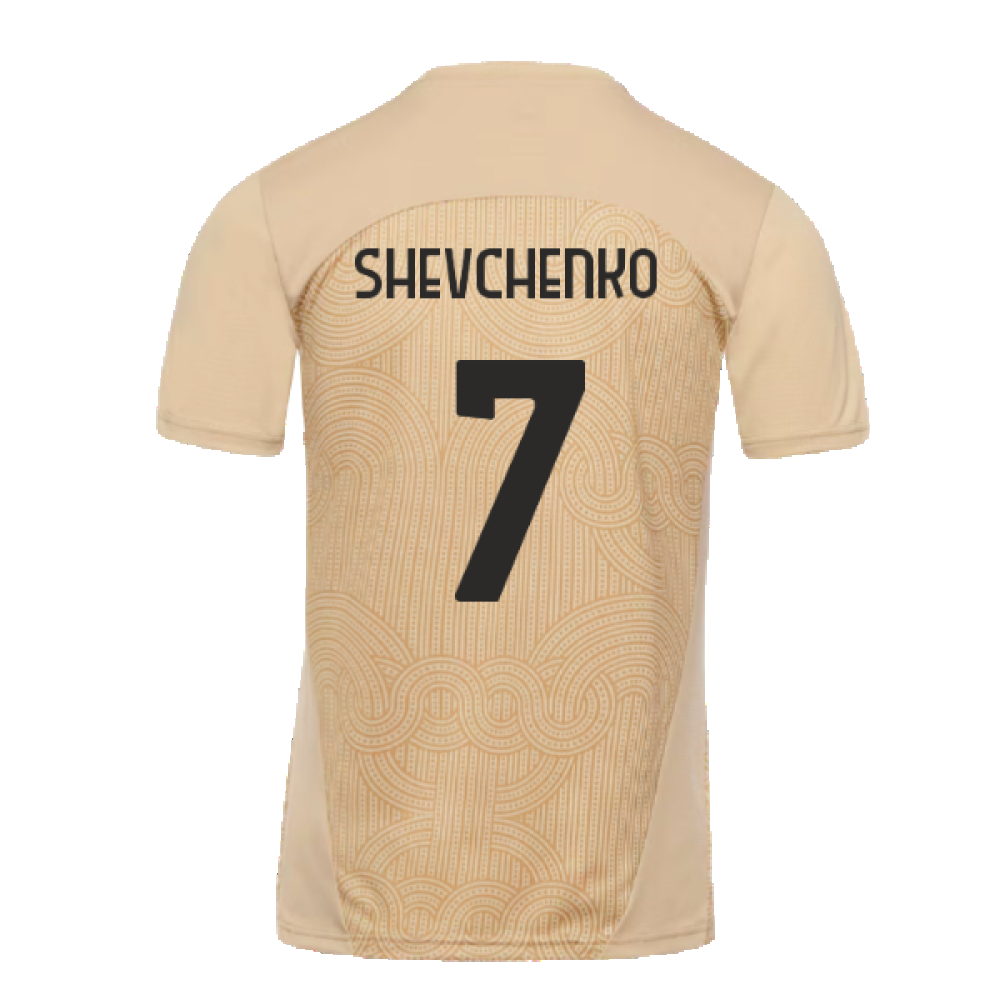 2024-2025 AC Milan Pre-Match Shirt (Putty) (Shevchenko 7)