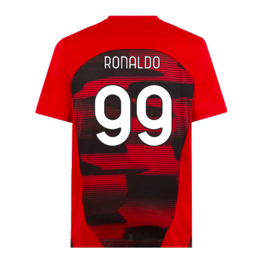 2024-2025 AC Milan Prematch SS Shirt (Red) (Ronaldo 99)