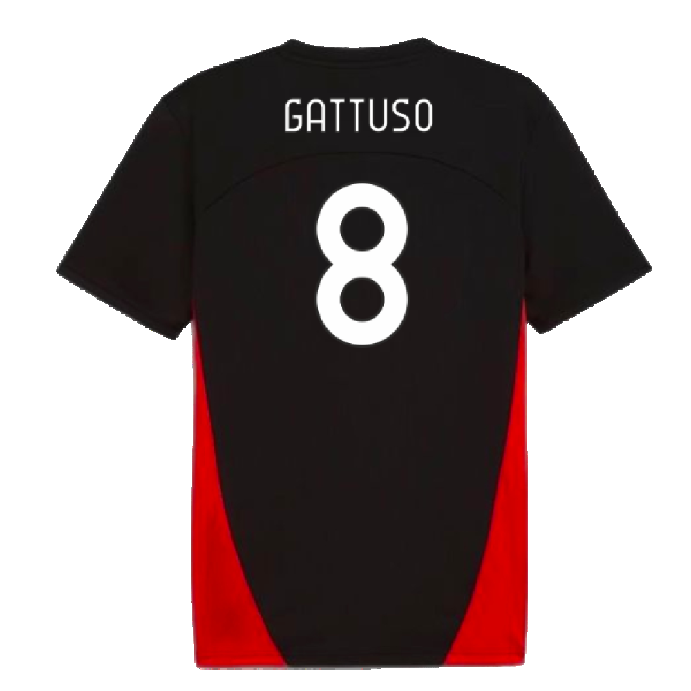 2024-2025 AC Milan Training Shirt (Black) (Gattuso 8)