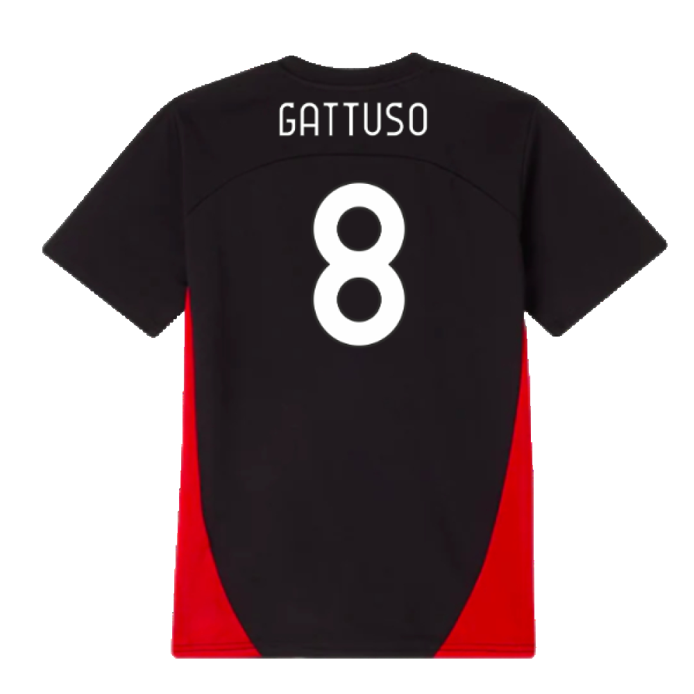 2024-2025 AC Milan Training Shirt (Black) - Kids (Gattuso 8)