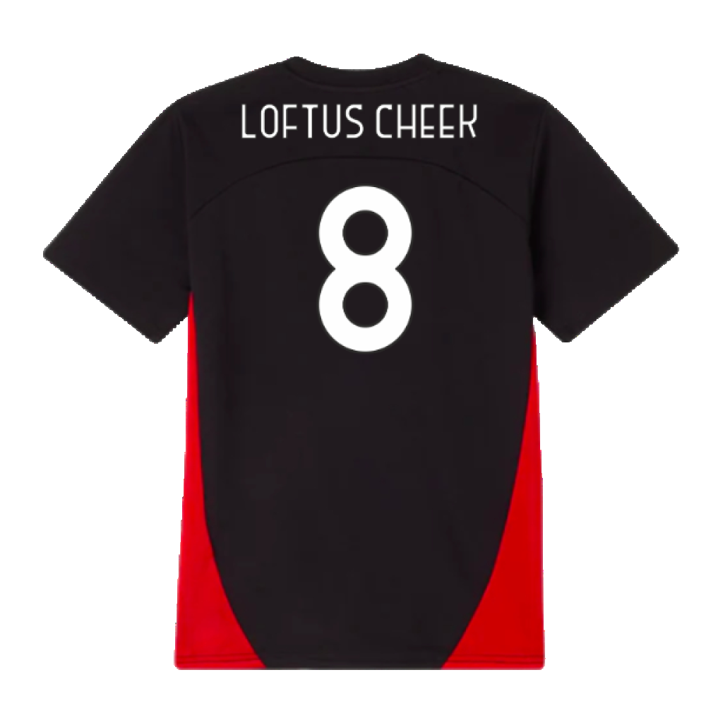 2024-2025 AC Milan Training Shirt (Black) - Kids (Loftus Cheek 8)