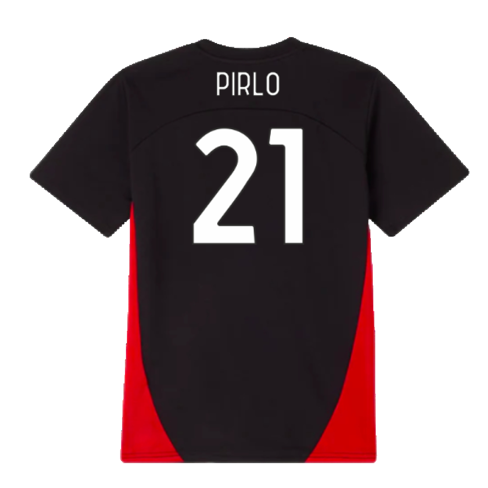 2024-2025 AC Milan Training Shirt (Black) - Kids (Pirlo 21)