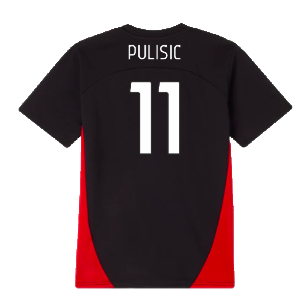 2024-2025 AC Milan Training Shirt (Black) - Kids (Pulisic 11)