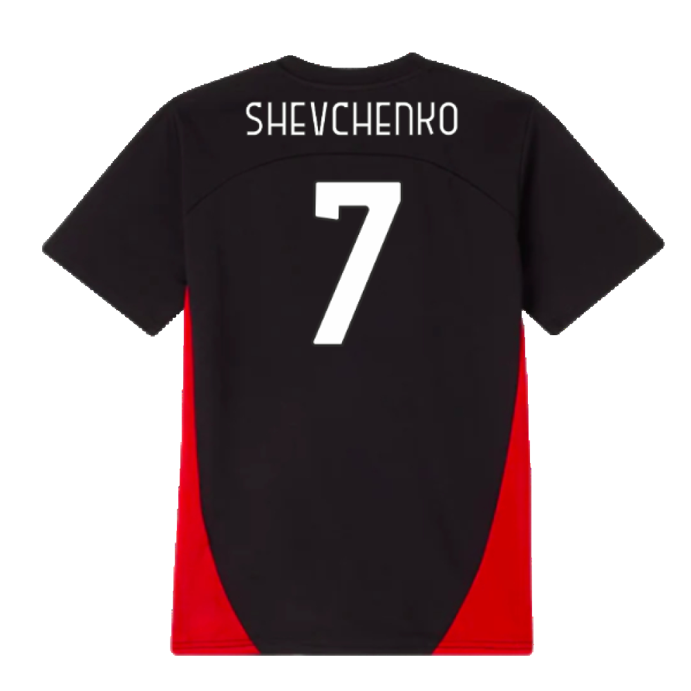 2024-2025 AC Milan Training Shirt (Black) - Kids (Shevchenko 7)