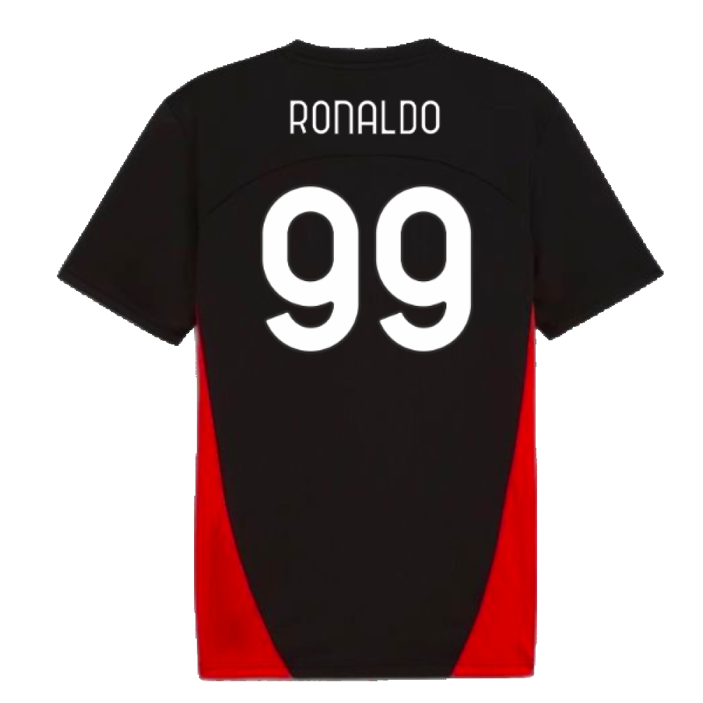 2024-2025 AC Milan Training Shirt (Black) (Ronaldo 99)