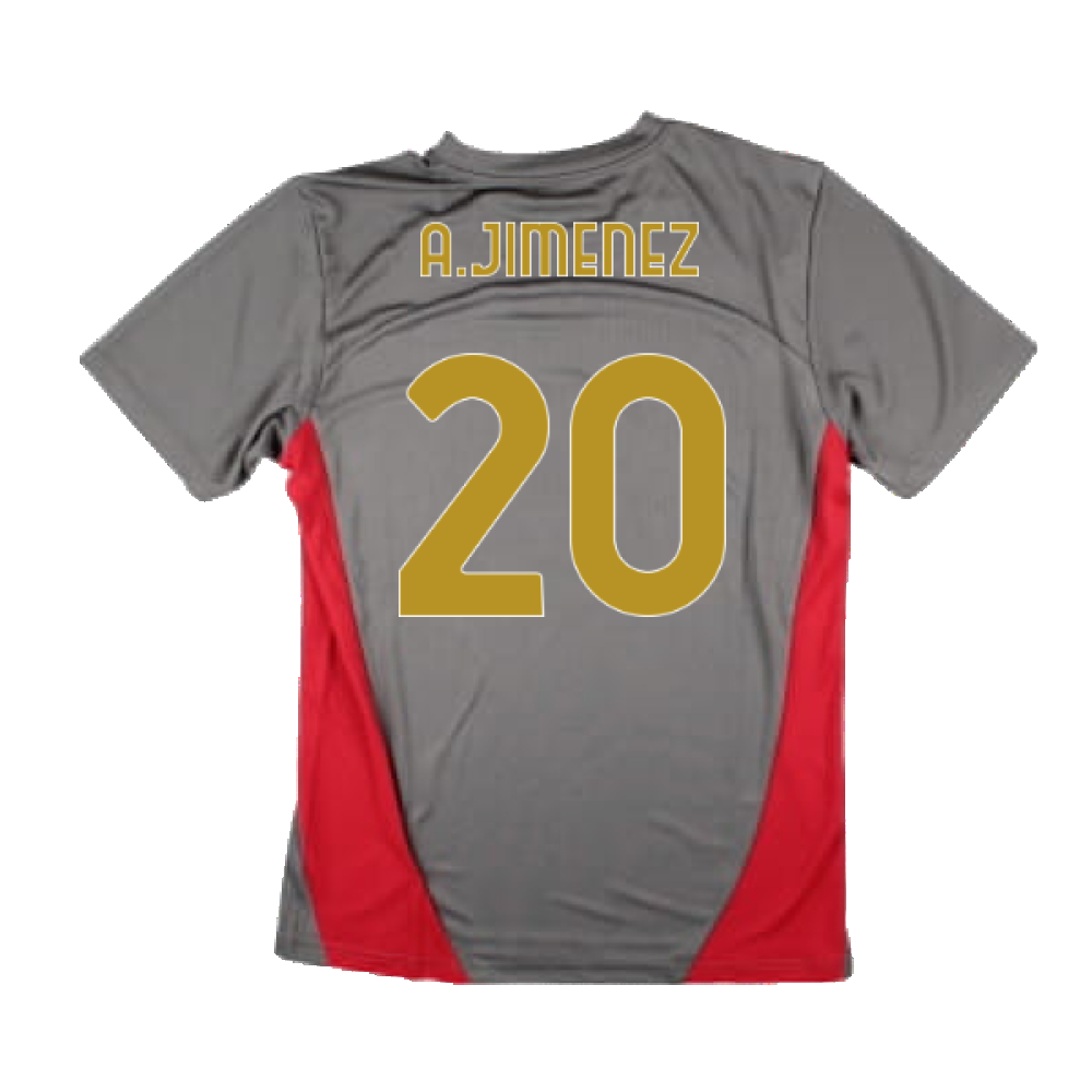 2024-2025 AC Milan Training Shirt (Grey) (A.Jimenez 20)