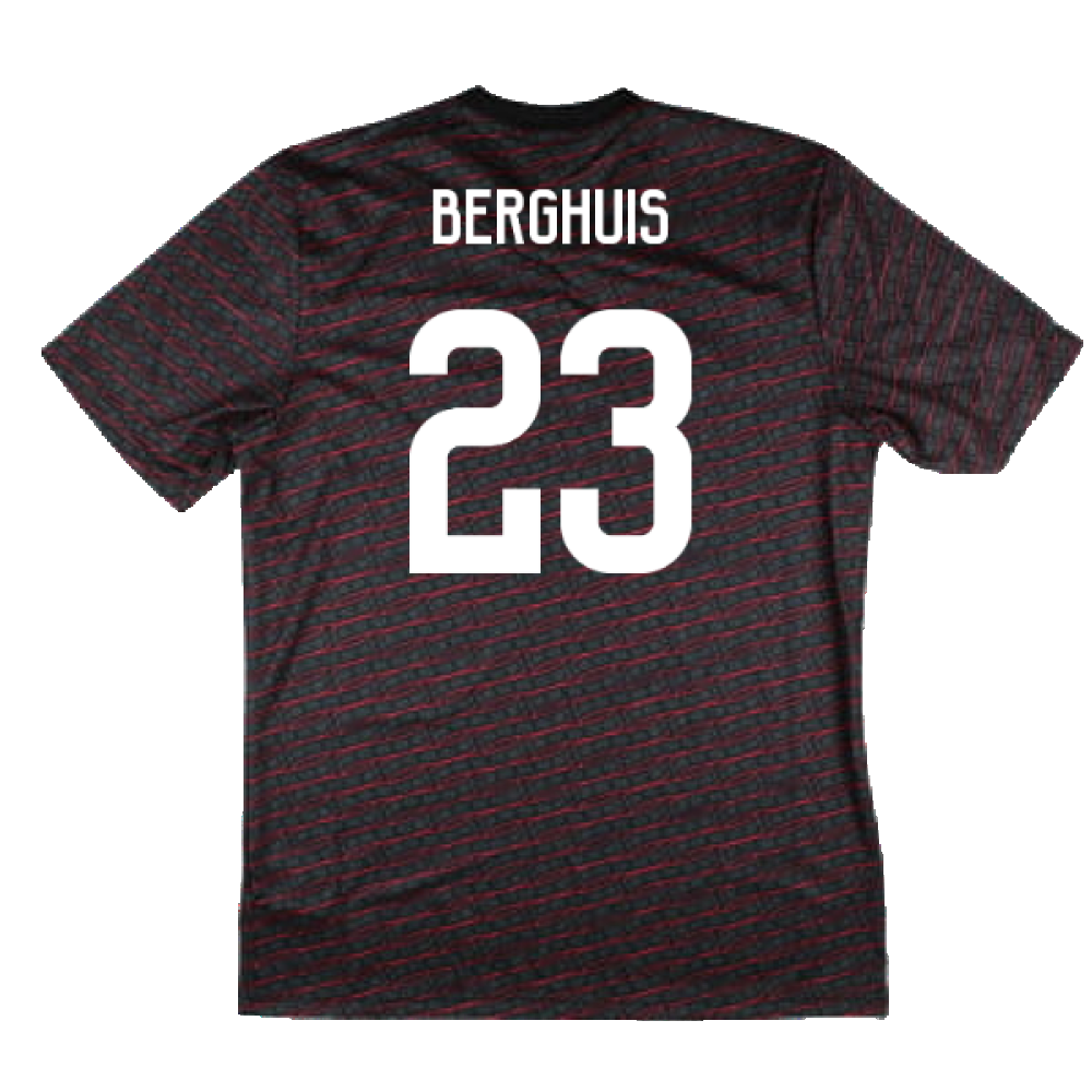 2024-2025 Ajax Pre Match Shirt (Black) (Berghuis 23)