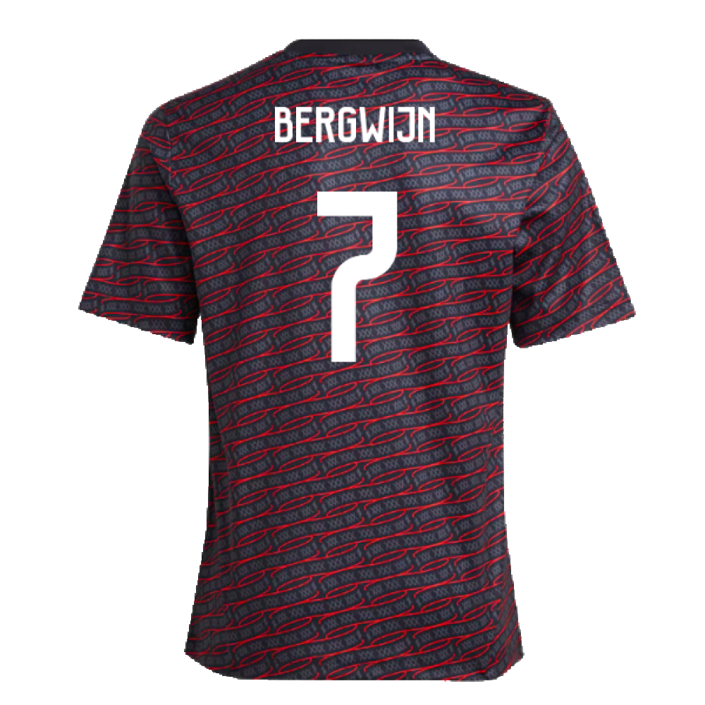 2024-2025 Ajax Pre Match Shirt (Black) - Kids (Bergwijn 7)