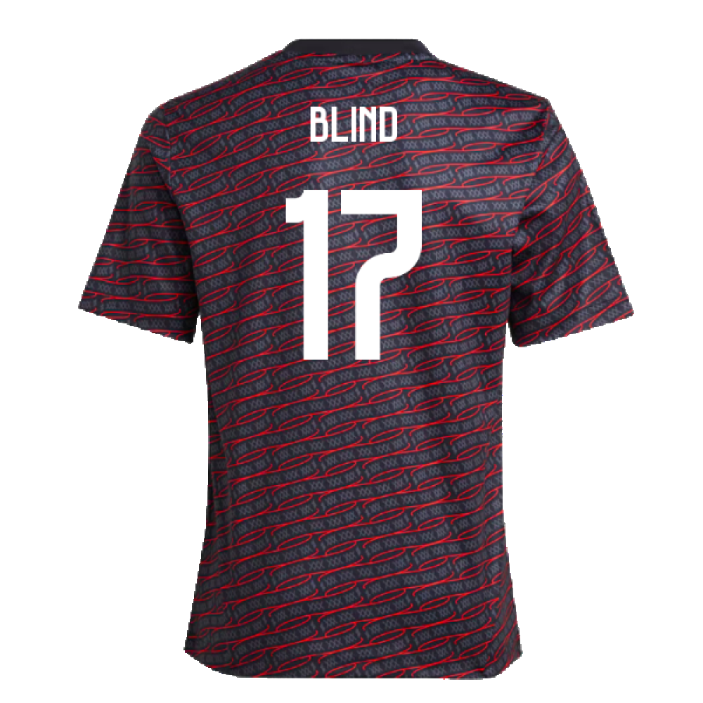 2024-2025 Ajax Pre Match Shirt (Black) - Kids (Blind 17)