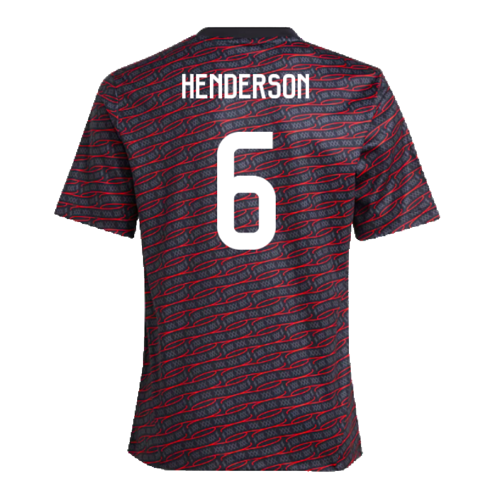 2024-2025 Ajax Pre Match Shirt (Black) - Kids (Henderson 6)