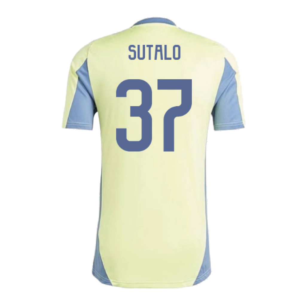 2024-2025 Ajax Training Jersey (Pulse Yellow) (Sutalo 37)