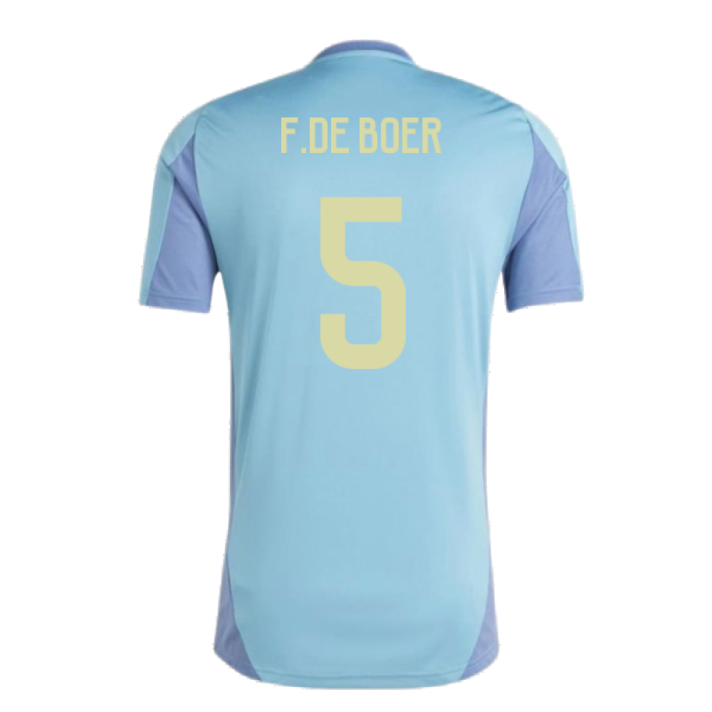 2024-2025 Ajax Training Jersey (Tactile Steel) (F.De Boer 5)