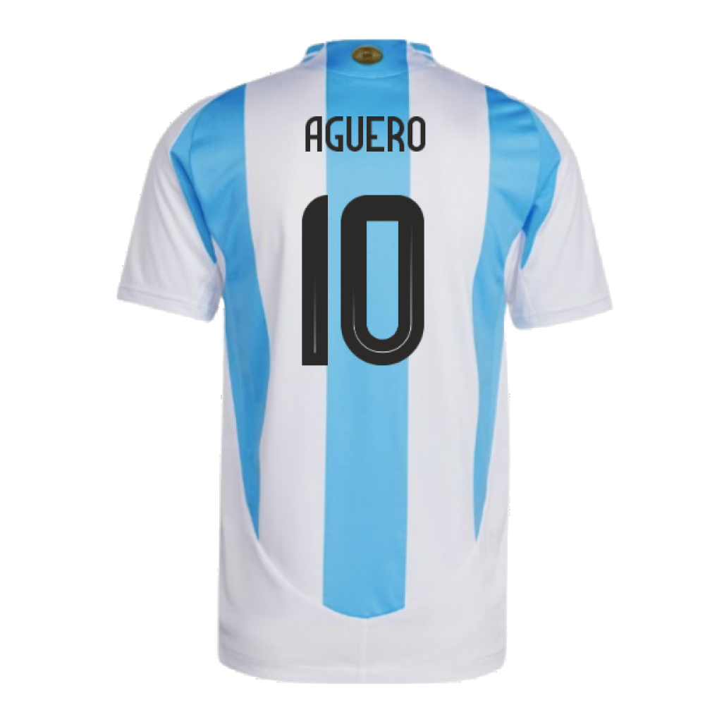 2024-2025 Argentina Authentic Home Shirt (AGUERO 10)