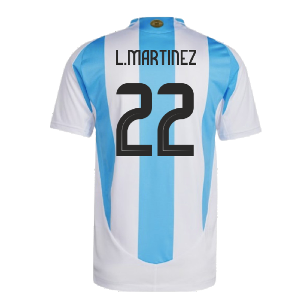 2024-2025 Argentina Authentic Home Shirt (L.MARTINEZ 22)