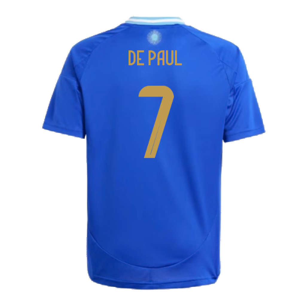 2024-2025 Argentina Away Shirt (Kids) (DE PAUL 7)