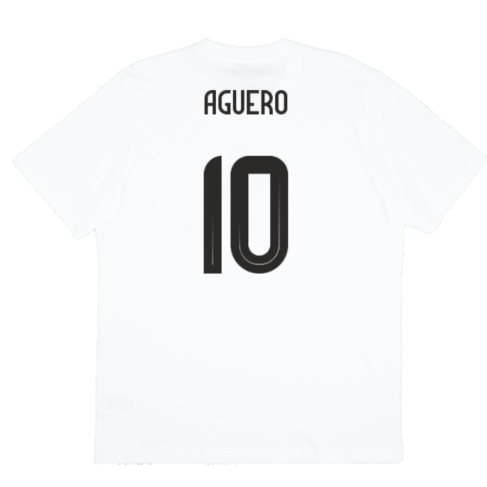 2024-2025 Argentina DNA Graphic Tee (White) (AGUERO 10)