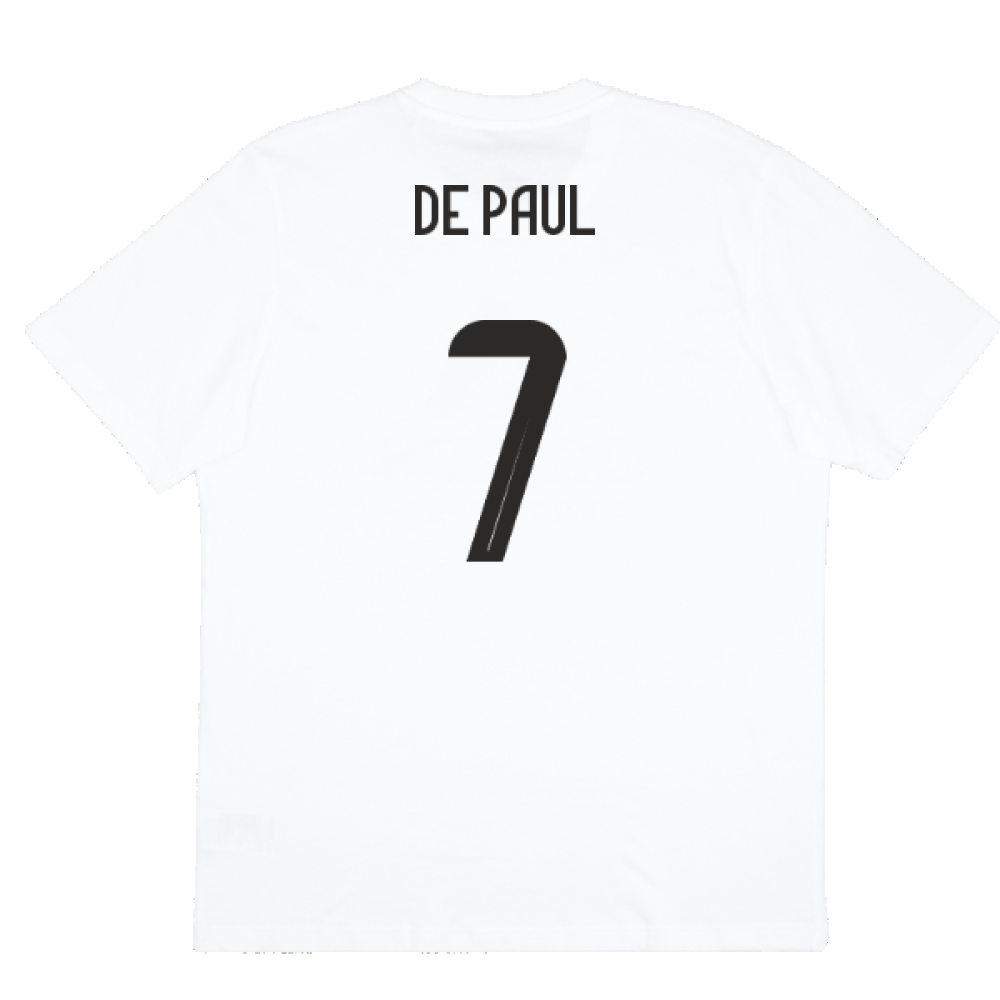 2024-2025 Argentina DNA Graphic Tee (White) (DE PAUL 7)