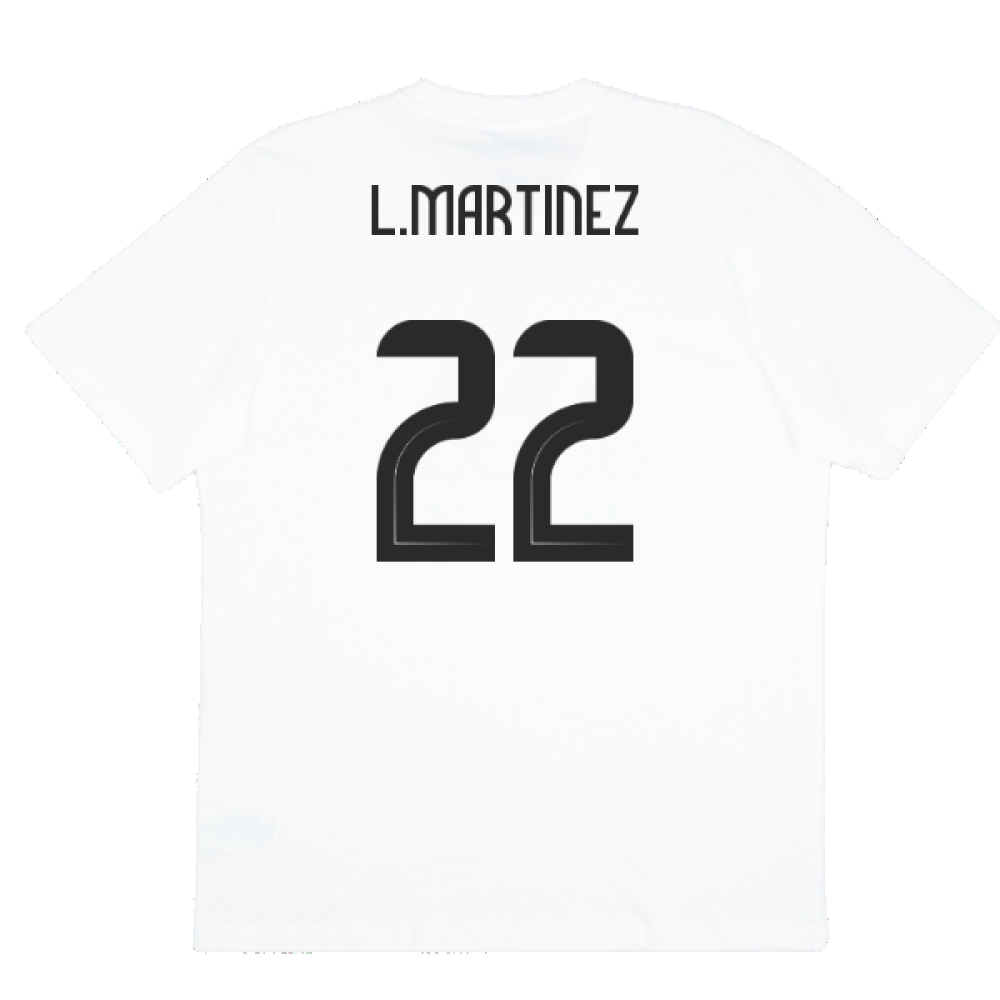 2024-2025 Argentina DNA Graphic Tee (White) (L.MARTINEZ 22)