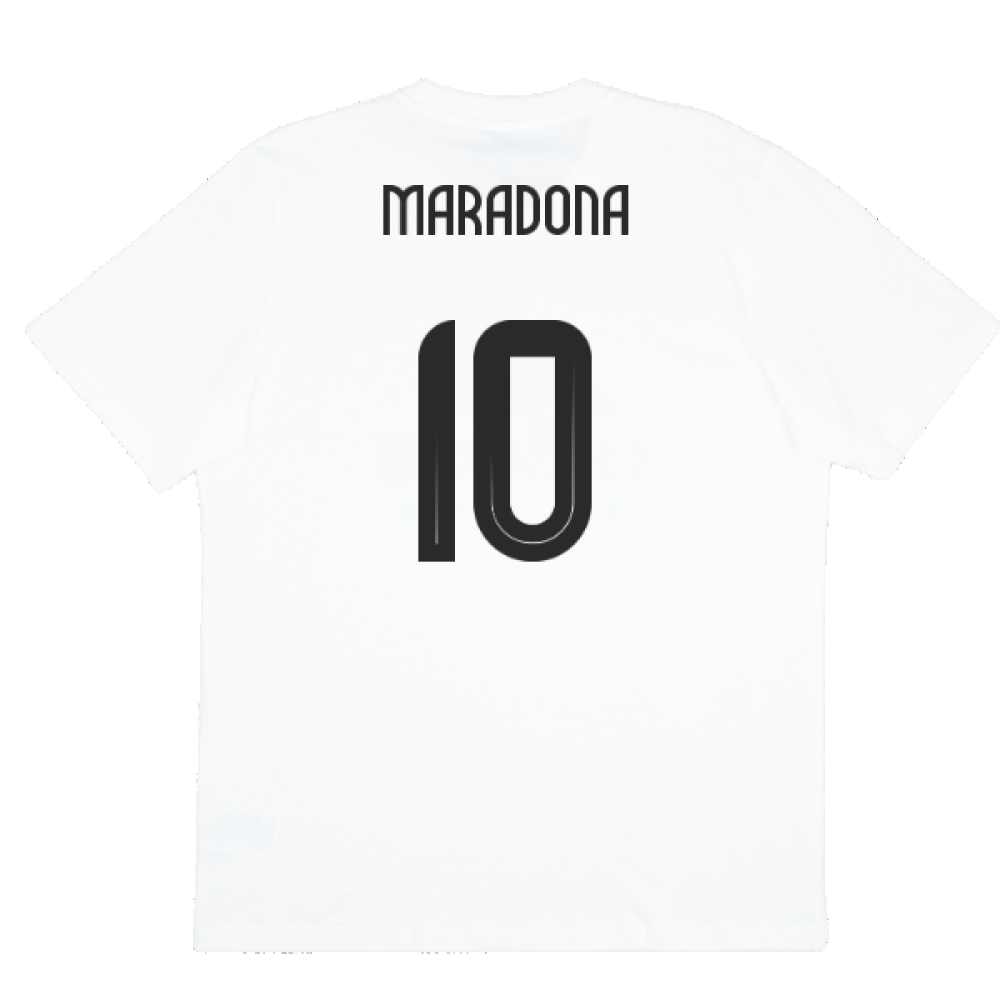 2024-2025 Argentina DNA Graphic Tee (White) (MARADONA 10)