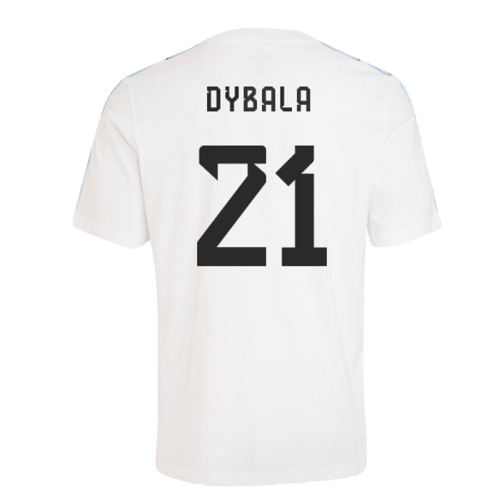 2024-2025 Argentina DNA Tee (White) (DYBALA 21)