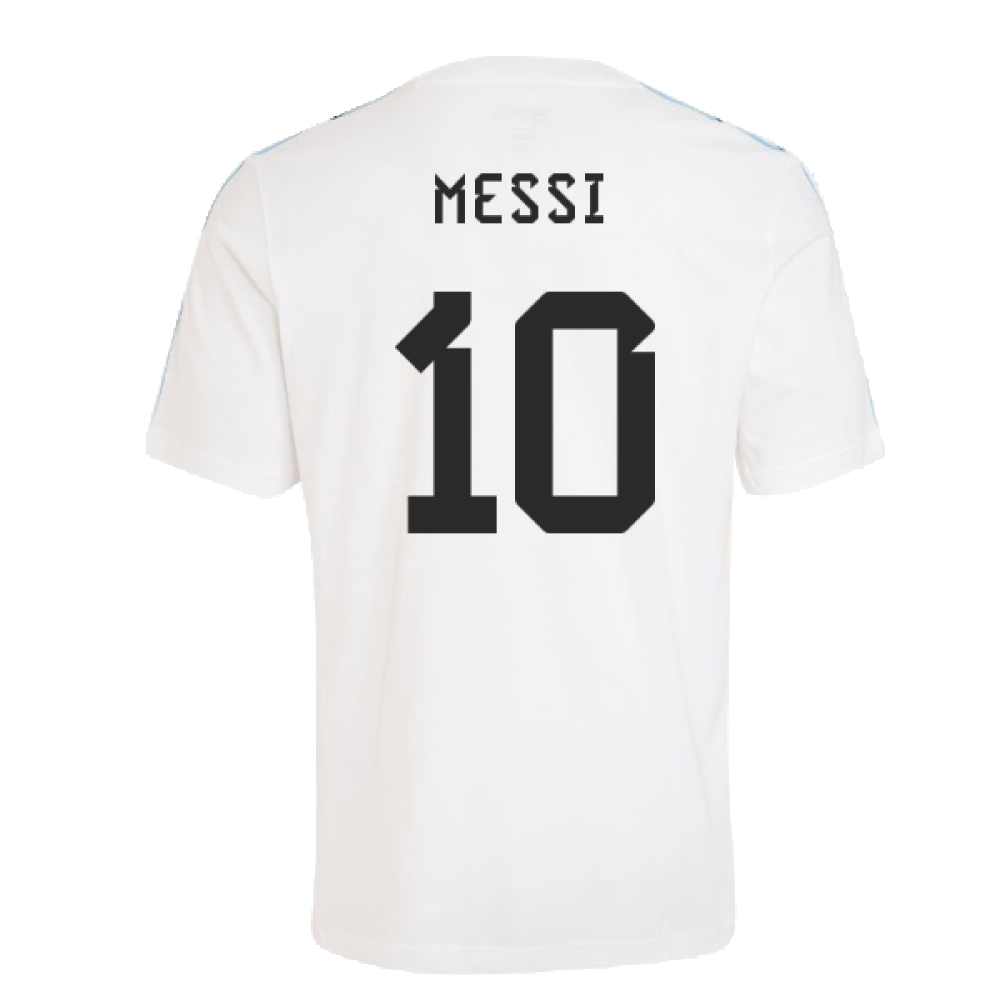 2024-2025 Argentina DNA Tee (White) (MESSI 10)