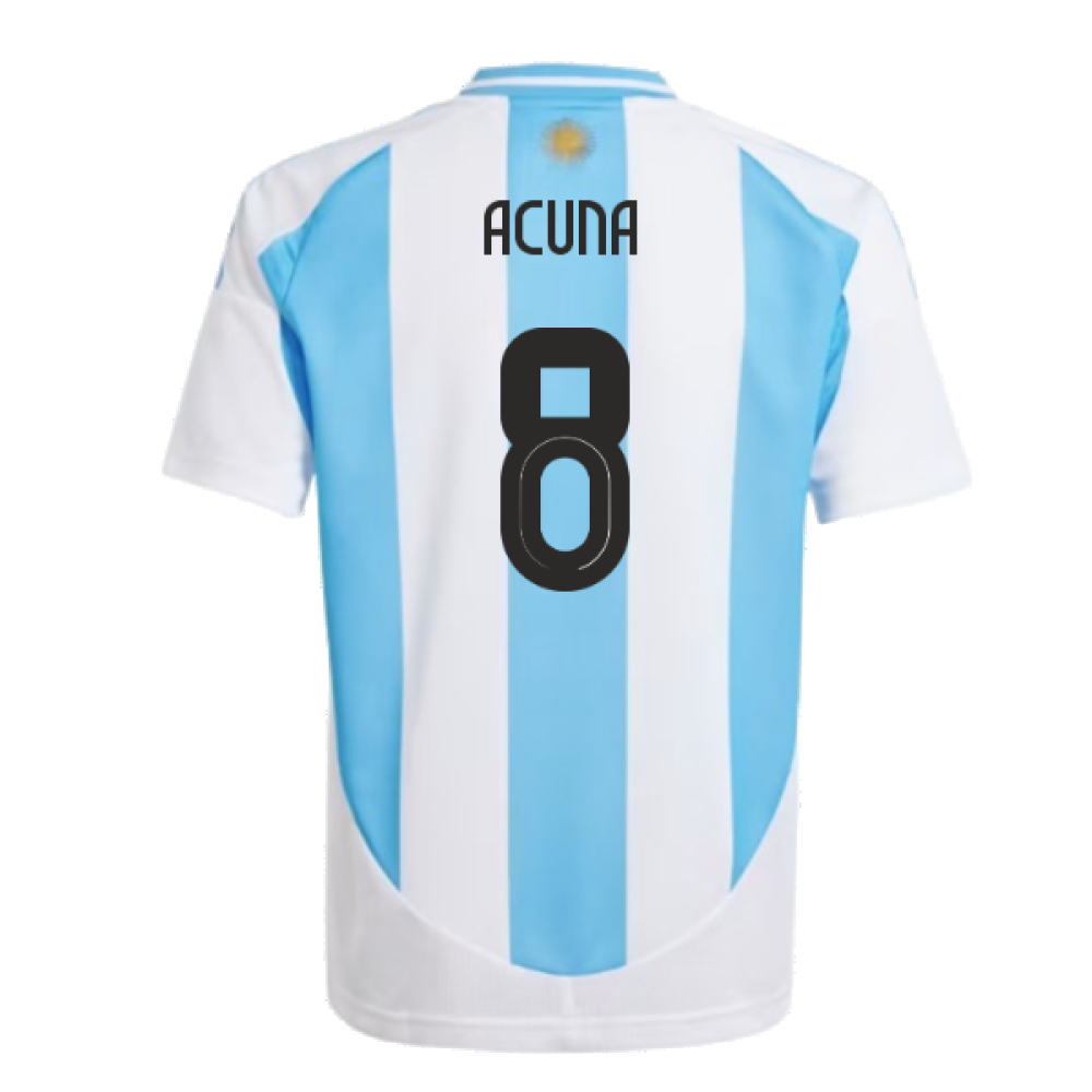 2024-2025 Argentina Home Shirt (Kids) (ACUNA 8)