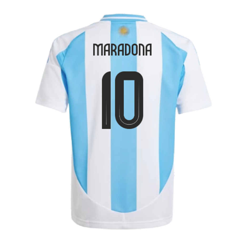 2024-2025 Argentina Home Shirt (Kids) (MARADONA 10)