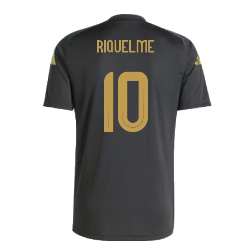 2024-2025 Argentina Pre-Match Shirt (Black) (RIQUELME 10)