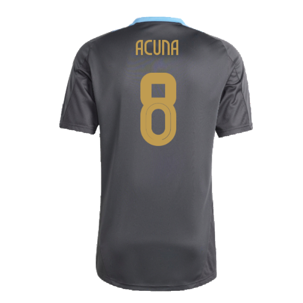 2024-2025 Argentina Training Jersey (Carbon) (ACUNA 8)