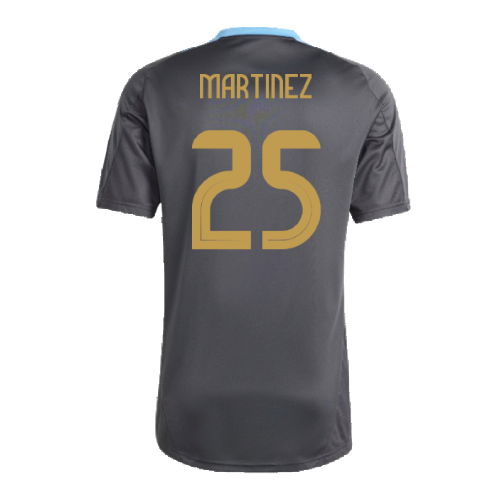 2024-2025 Argentina Training Jersey (Carbon) (MARTINEZ 25)