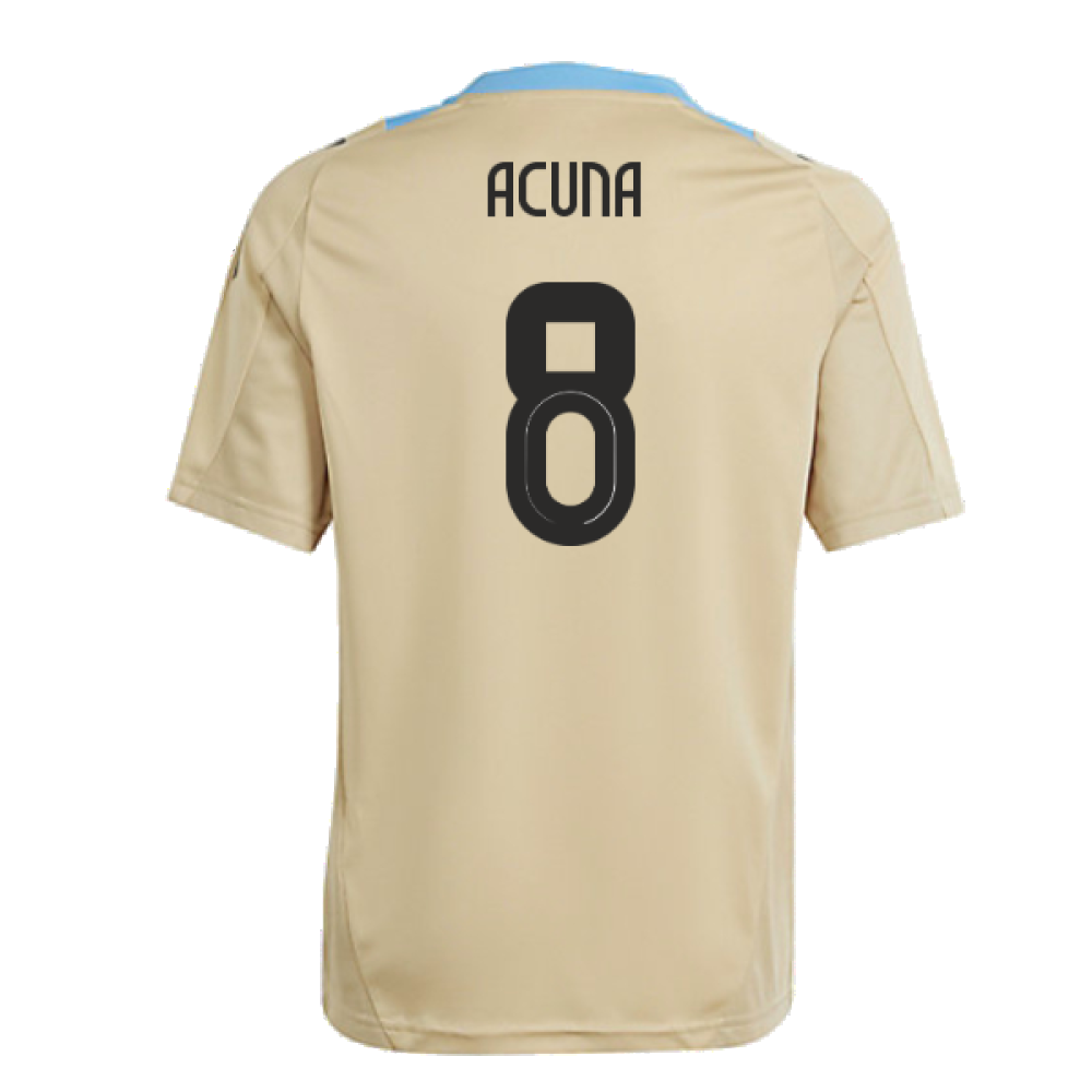 2024-2025 Argentina Training Jersey (Hazy Beige) - Kids (ACUNA 8)