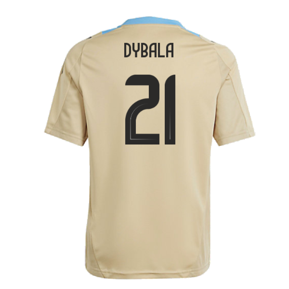 2024-2025 Argentina Training Jersey (Hazy Beige) - Kids (DYBALA 21)