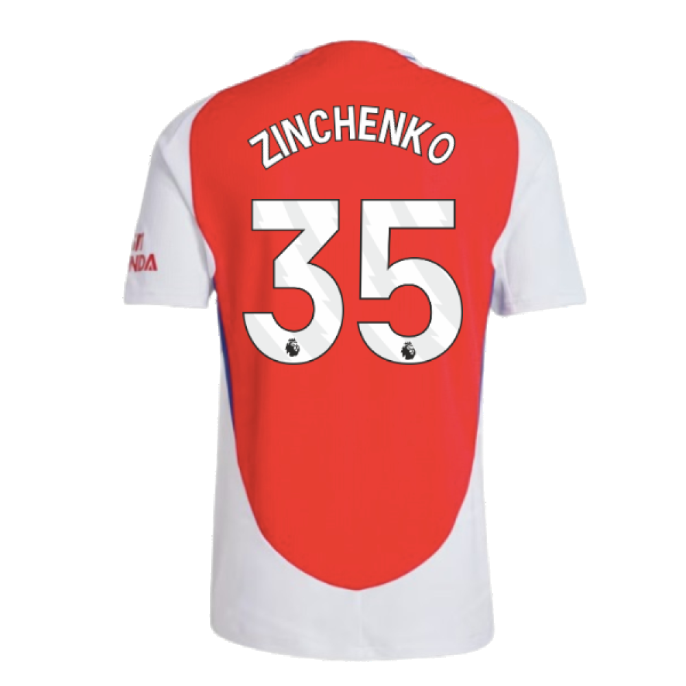 2024-2025 Arsenal Authentic Home Shirt (Zinchenko 35)